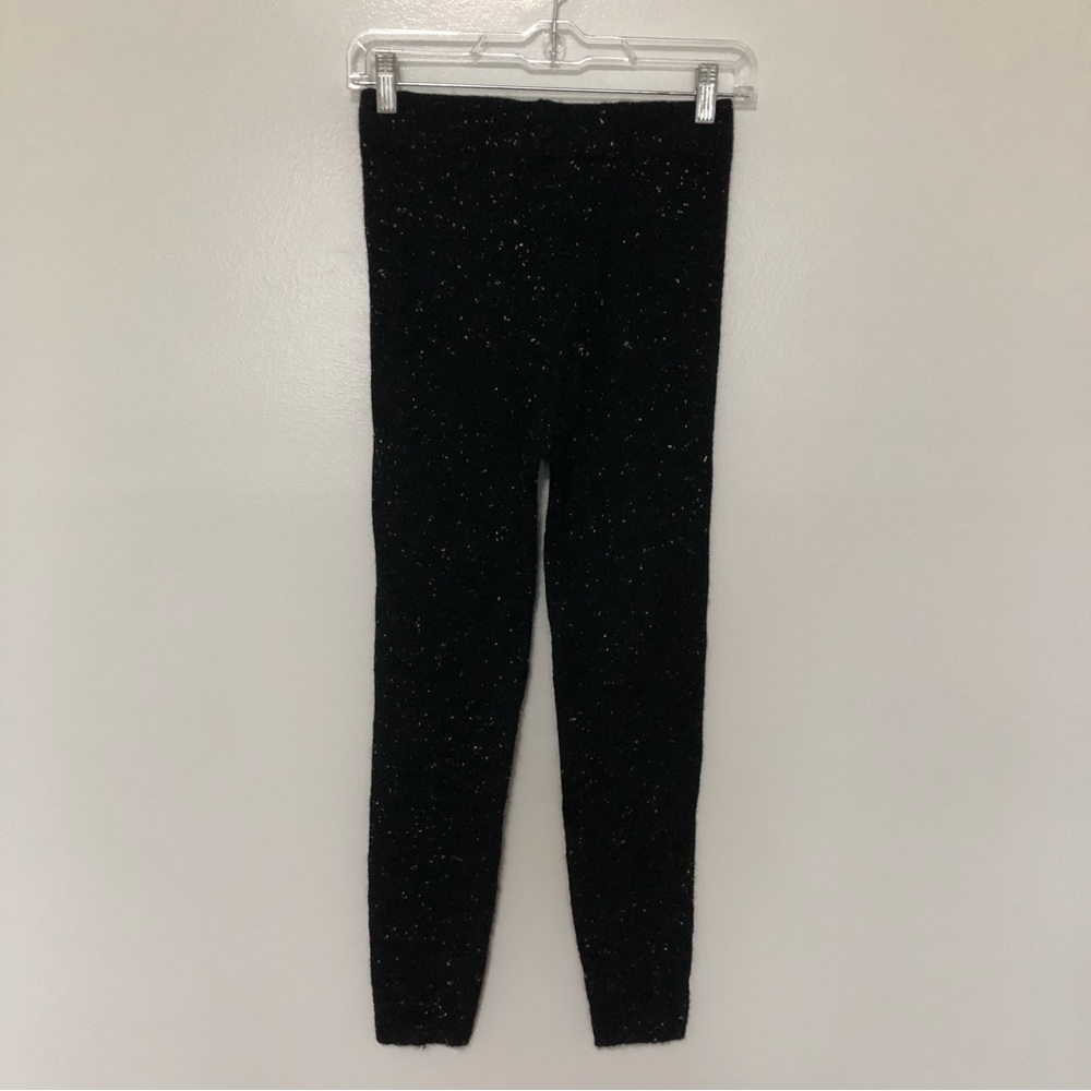 Zara Sweater Leggings Black Marled Small